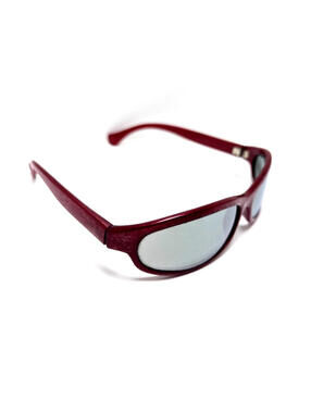 Sport Sleek Gray Lens UV Protection Red Wraparound Unisex Fashion Sunglasses